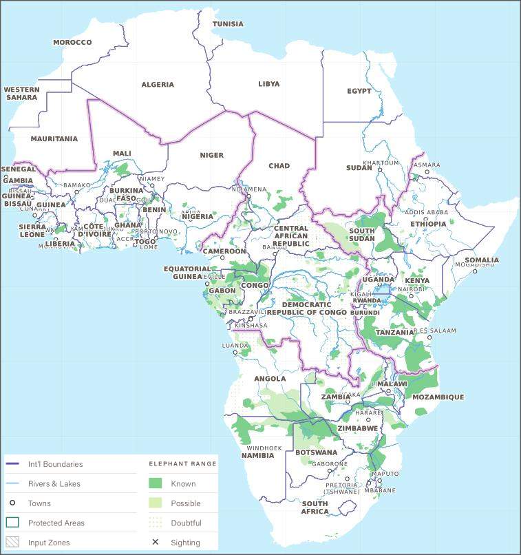 African Elephant Range (2015)
